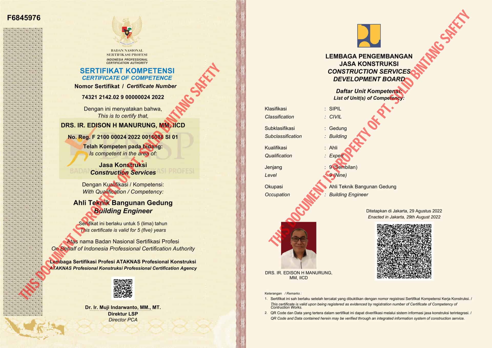 SKK UNTUK PBG